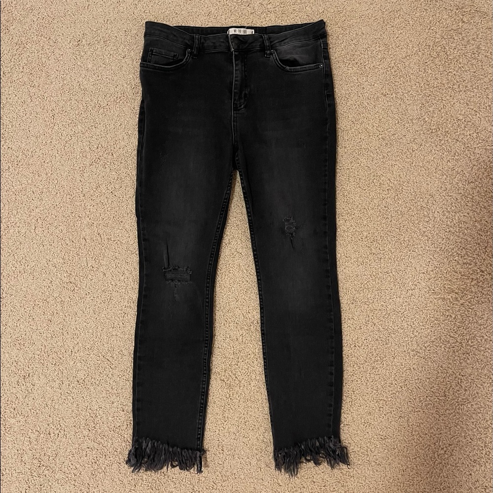 BLACK FREE PEOPLE SKINNY JEANS